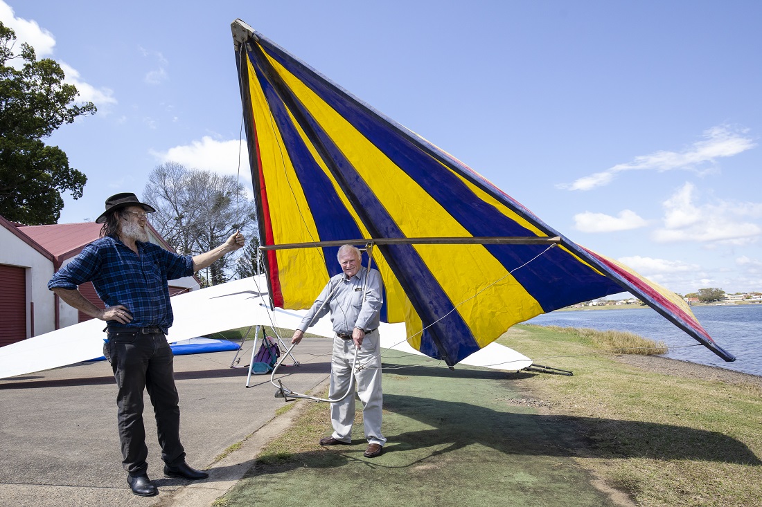 John Dickenson and the Mark 3a wing original